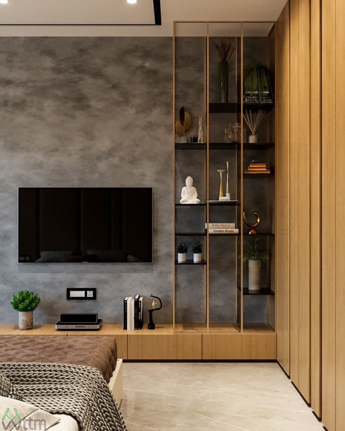 Mẫu kệ tivi nhỏ gọn cho phòng ngủ