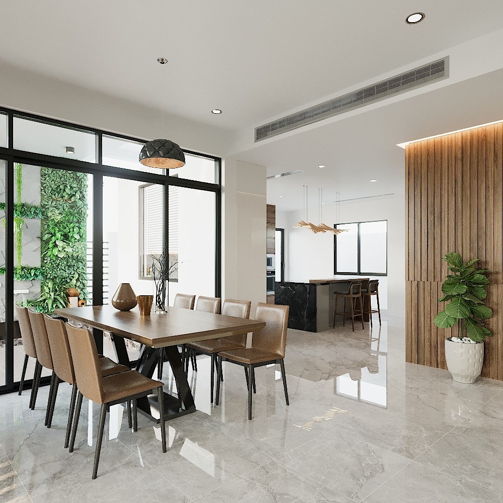 Không gian phòng ăn của căn hộ biệt thự đẳng cấp