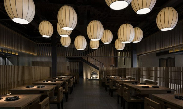 Mẫu thiết kế nội thất nhà hàng Japan
