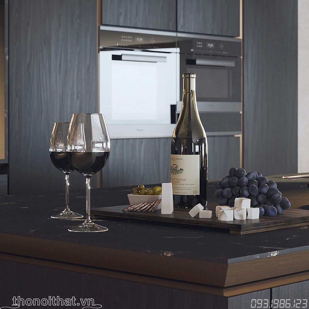 Quầy bar được sử dụng để nhâm nhi những chén rượu đẳng cấp