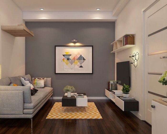 Phòng khách nhỏ nhưng thiết kế nội thất cực kỳ ấn tượng