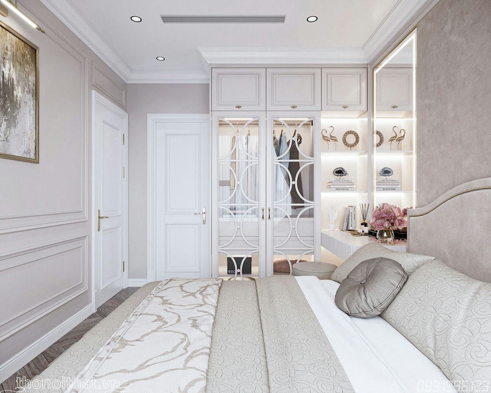 Tủ kệ để đồ được thiết kế rất nhỏ gọn và ấn tượng, với cách phối hợp màu sắc tạo ra điểm nhấn đặc sắc cho không gian đầm ấm