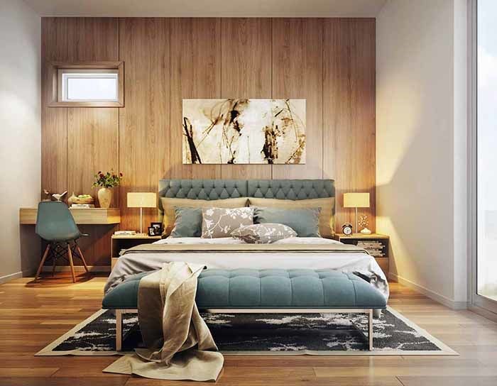 Phòng ngủ đậm màu sắc tân cổ điển làm nên không gian phòng ngủ sang trọng